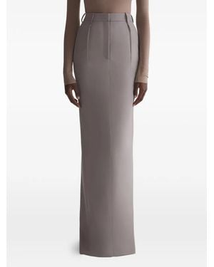 Mugler Split Maxi Skirt - Gray