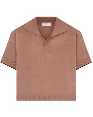 RETORI Short-Sleeve Polo Shirt - Brown