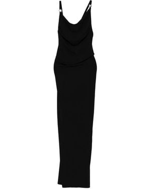 Coperni Vestido con cuello desbocado - Negro