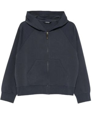 Max Mara Sudadera Con Capucha Y Cremallera - Azul