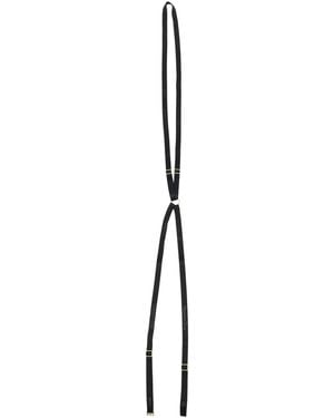 Maison Close Signature Logo-Print Harness - Black