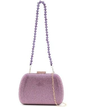 Serpui Ang Crystal-embellished Clutch Bag - Purple