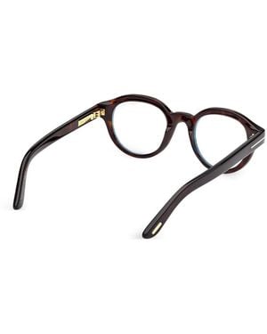 Tom Ford Brille Aus Acetat Mit Rundem Gestell - Blau