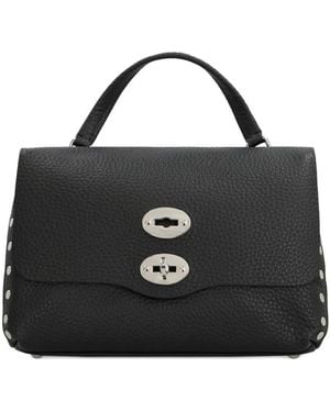 Zanellato Small Postina Studded Leather Tote Bag - Black