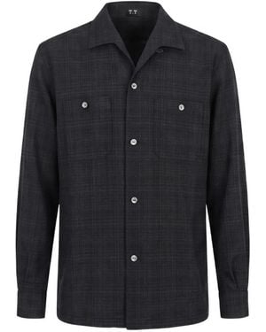 TAIGA TAKAHASHI Lot.102 Sir Guy Wool Shirt - Black