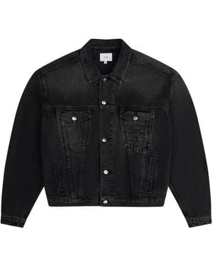 Rhude Geknöpfte Jeansjacke - Schwarz