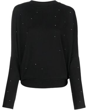Bimba Y Lola T-Shirt Con Decorazione Di Cristalli - Nero