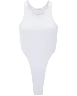 Victoria Beckham High-Leg Bodysuit - White