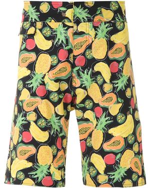 Amir Slama Fruit Print Swim Shorts - Yellow