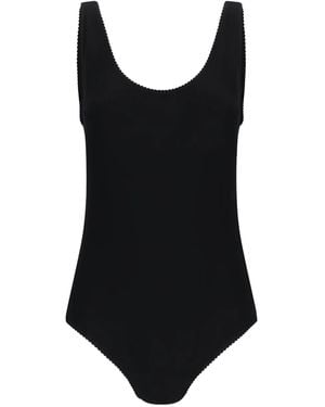 Magda Butrym Scoop-Back Bodysuit - Black