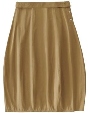 Studio Nicholson Orcha Midi Skirt - Natural