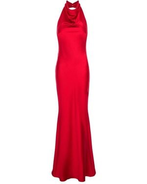 ROSERRY Capri Halterneck Maxi Dress - Red