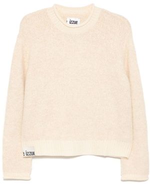 Izzue Crew-Neck Jumper - Natural