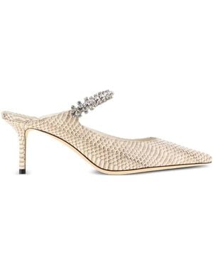 Jimmy Choo ビジュートリム ミュール 65mm - ホワイト