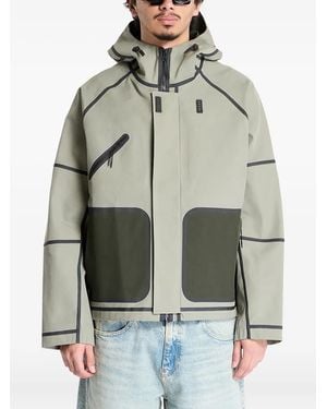 Nike Hooded Panelled Jacket - Grey