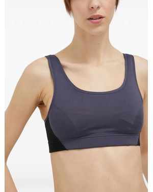 Casall Brassière De Sport À Empiècements En Résille - Blue