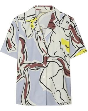 Tory Burch Cotton Camp Shirt - White