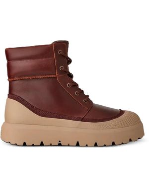 UGG Neumel Lace-Up Lug-Sole Boots - Brown