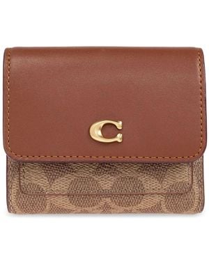 COACH Small Mila Wallet - Brown