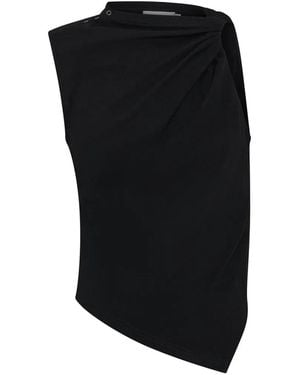 Anna Quan Celia Draped Top - Black