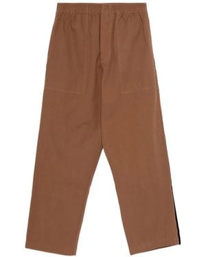 Bode Pantalon À Détails De Bordures - Marron