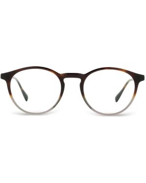 Mykita Lunettes De Vue Rondes Lais À Effet Dégradé - Marron