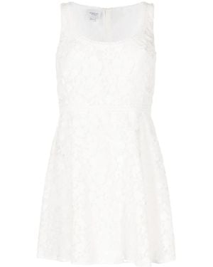 Giambattista Valli Sleeveless Lace Mini Dress - White