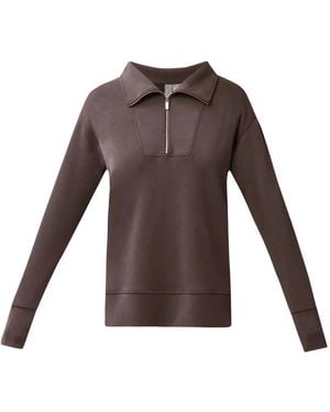 Sweaty Betty Sweatshirt Mit Reißverschluss - Braun