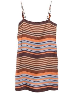 Faithfull the Brand Estrella Striped Mini Dress - Red