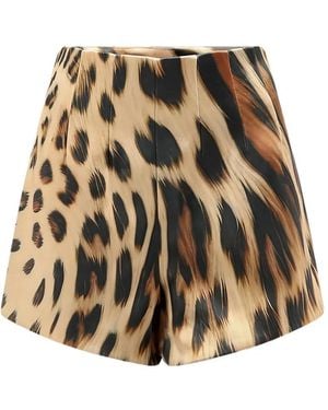 retroféte Marie Animal-Print Shorts - Metallic