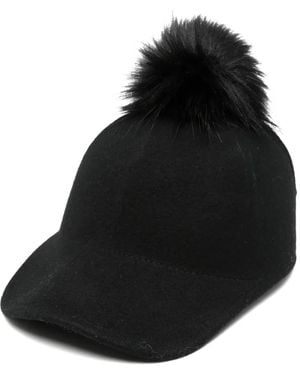 Marc Cain Pom-Pom Cap - Black