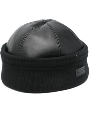 Canali Hut Aus Leder - Schwarz