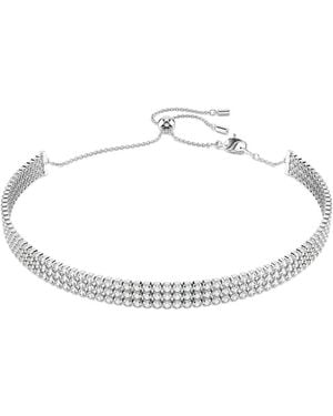 Swarovski Matrix Tennis Choker - Weiß