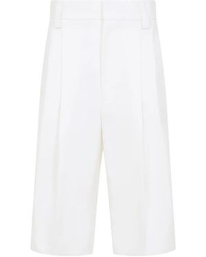 Carven Pleated Shorts - White