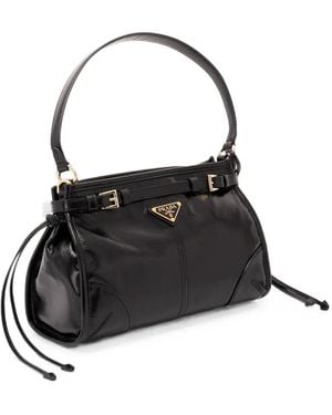Prada Small Bonnie Shoulder Bag - Zwart