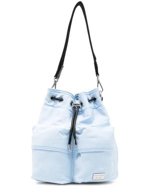 DIESEL Multi-Pkts Bucket X Pocket Drawstring Shoulder Bag - Blue