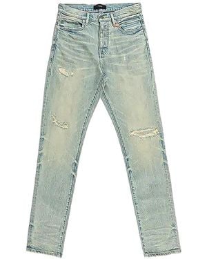 Purple Brand P005 Distressed Slim-Fit Jeans - Blue