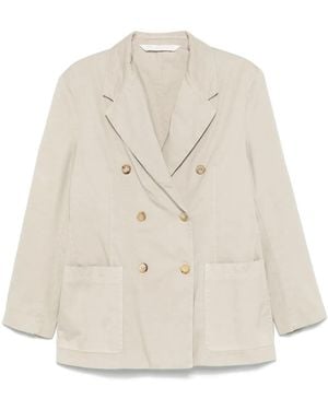 Palm Angels Double-breasted Blazer - Natural