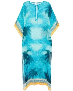 CASABLANCA Maxikleid Aus Seide - Blau