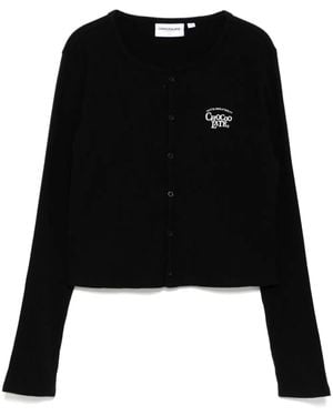 Chocoolate Top Con Logo Bordado - Negro