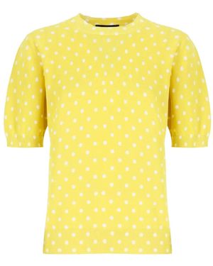 Fabiana Filippi Polka-Dot T-Shirt - Yellow