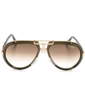 Cazal Transparent Pilot-Frame Sunglasses - Natural
