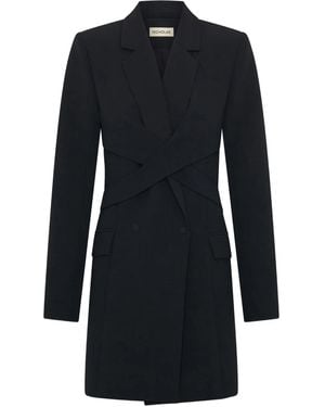 Nicholas Cielo Double-Breasted Mini Dress - Black