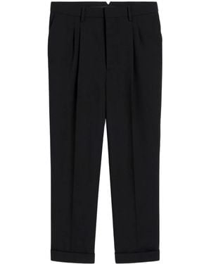 Ami Paris Carrot Fit Trousers - Black