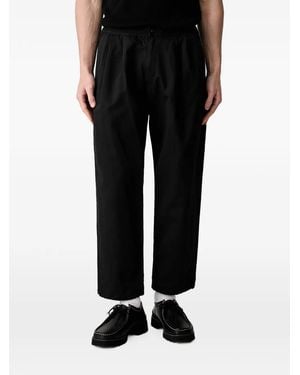 Neighborhood Pleated Elasticated-Waist Trousers - Black