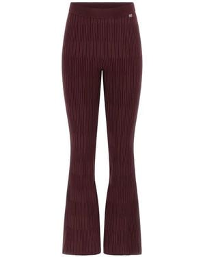 Guess Marciano Ribbed Pants - Purple