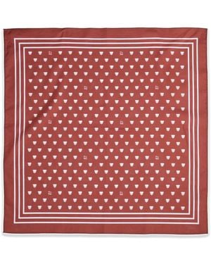 Pushbutton Push-Skull Scarf - Red