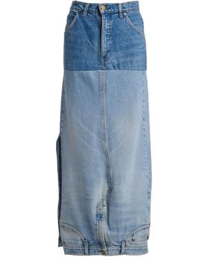 A.W.A.K.E. MODE Mirror Effect Skirt - Blue