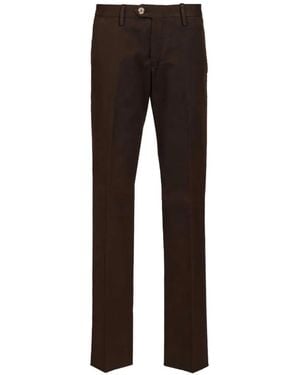 Al Duca d'Aosta Pantalon De Costume À Plis Marqués - Black