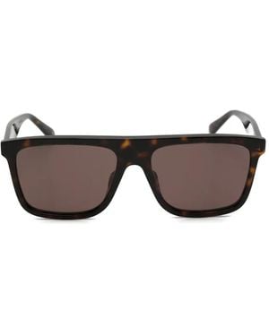 Gucci Tortoiseshell-Effect Square-Frame Sunglasses - Brown